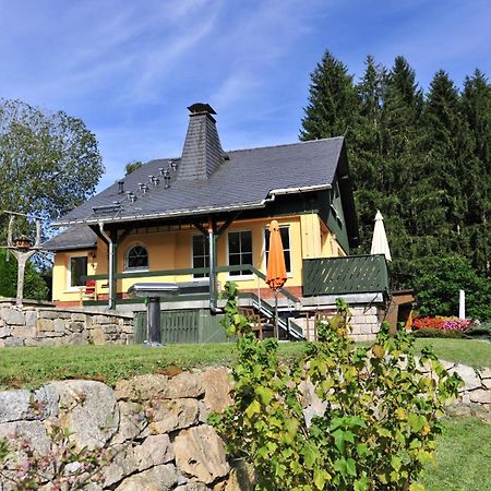 Exklusives Ferienhaus "Waldzauber" Ruhe Und Natur Pur Am Waldrand Geniessen Schönheide Exteriör bild