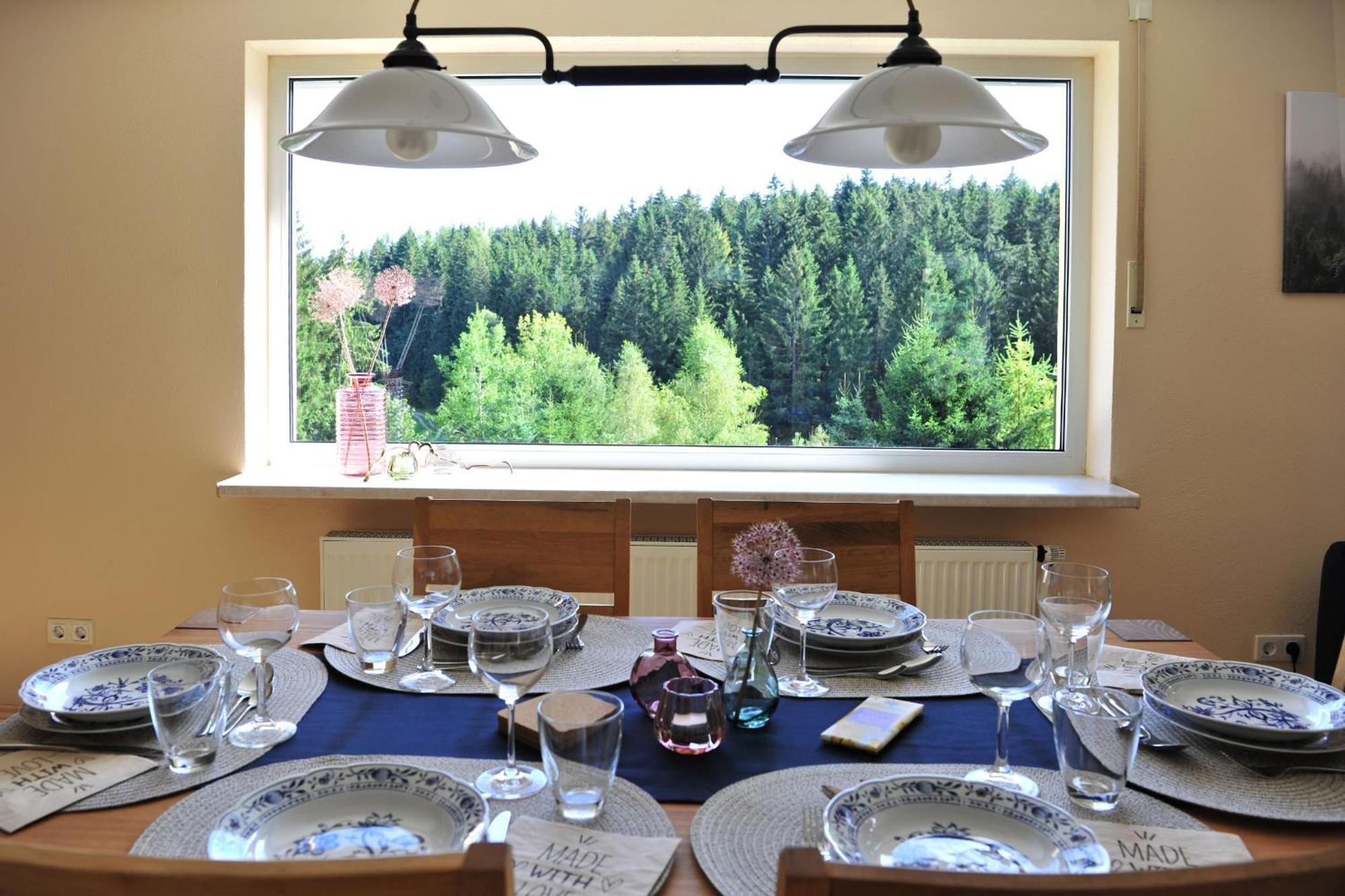 Exklusives Ferienhaus "Waldzauber" Ruhe Und Natur Pur Am Waldrand Geniessen Schönheide Exteriör bild