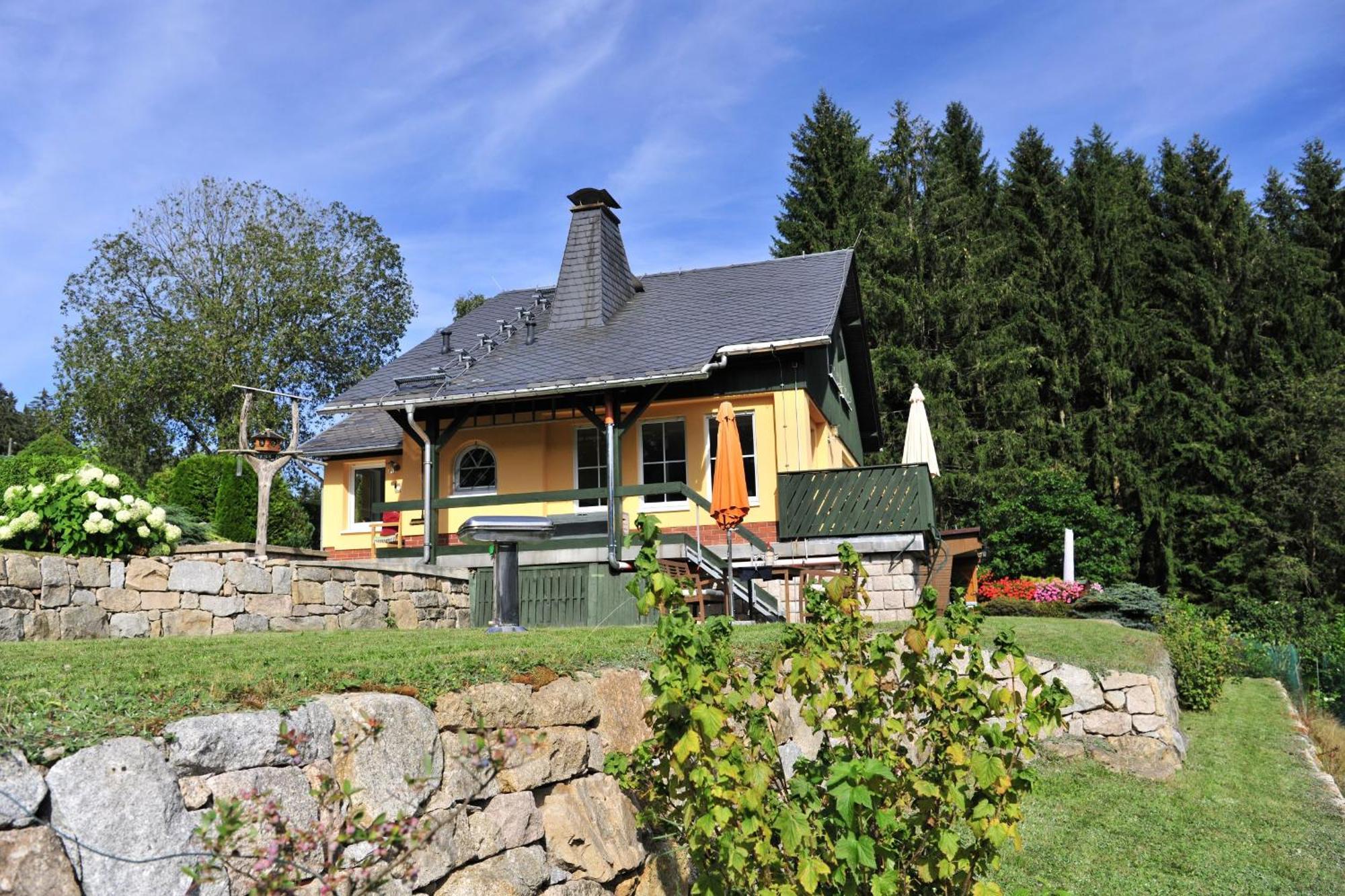 Exklusives Ferienhaus "Waldzauber" Ruhe Und Natur Pur Am Waldrand Geniessen Schönheide Exteriör bild